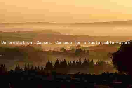 Deforestation: Causes, Consequ for a Sustainable Future