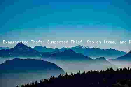 Exaggerated Theft: Suspected Thief, Stolen Items, and Devastating Impact on Victims